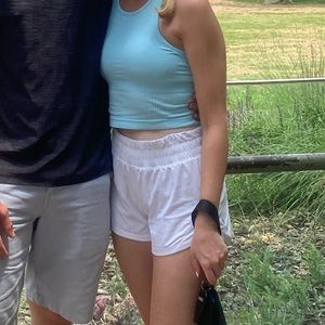 Lululemon track that high rise 3 in shorts